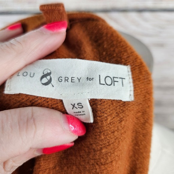 LOFT Lou & Grey Sweatshirt Pullover‎ Long Sleeve Casual Relaxed Fit XS - Picture 5 of 7